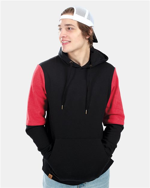Men's All-American Team Fleece Colorblocked Hooded Sweatshirt